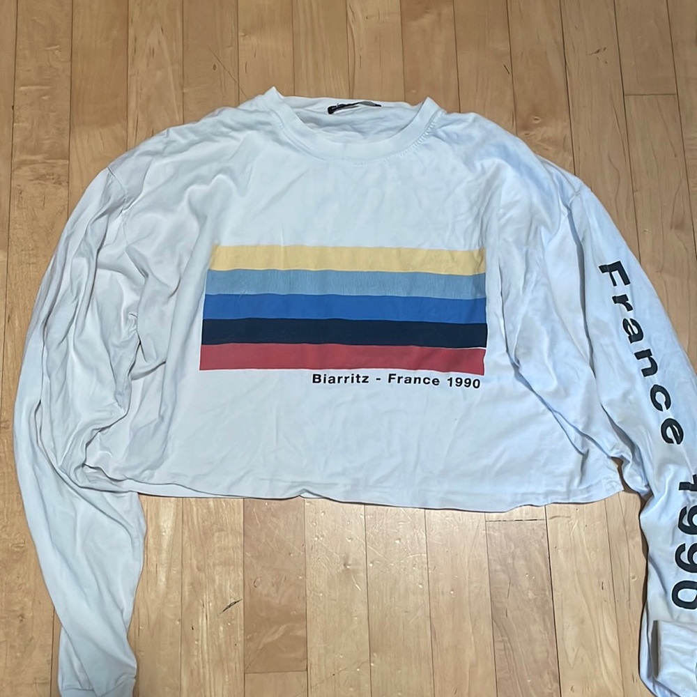 Brandy Melville Biarritz France long sleeve tee